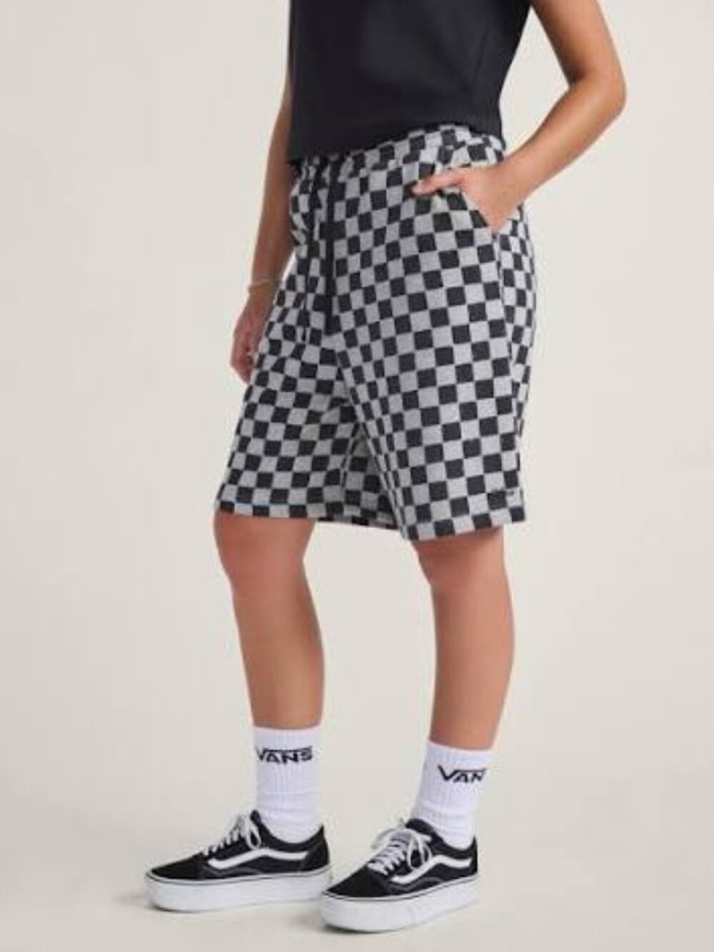 Vans Checkerboard Fleece Shorts. Brand New. Womens Size: XS & Medium.
